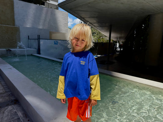 SC Double Sleeve Tee Cobalt Blue/Butter Yellow (Pre Order)