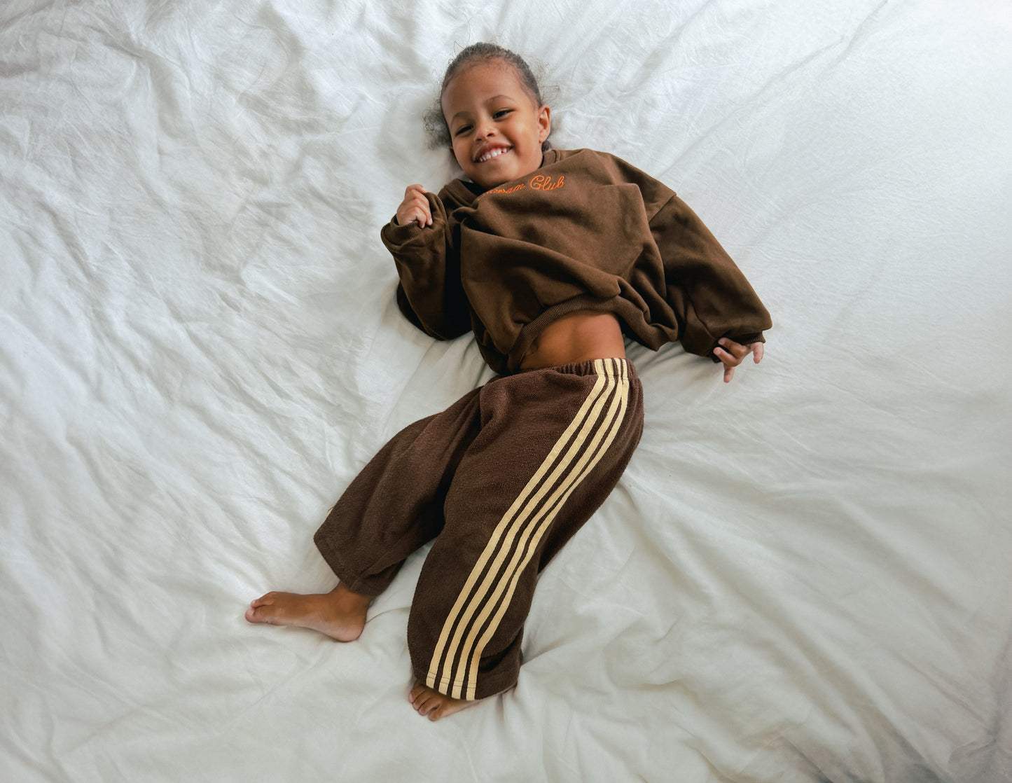 4 Stripe Terry Pant Chocolate