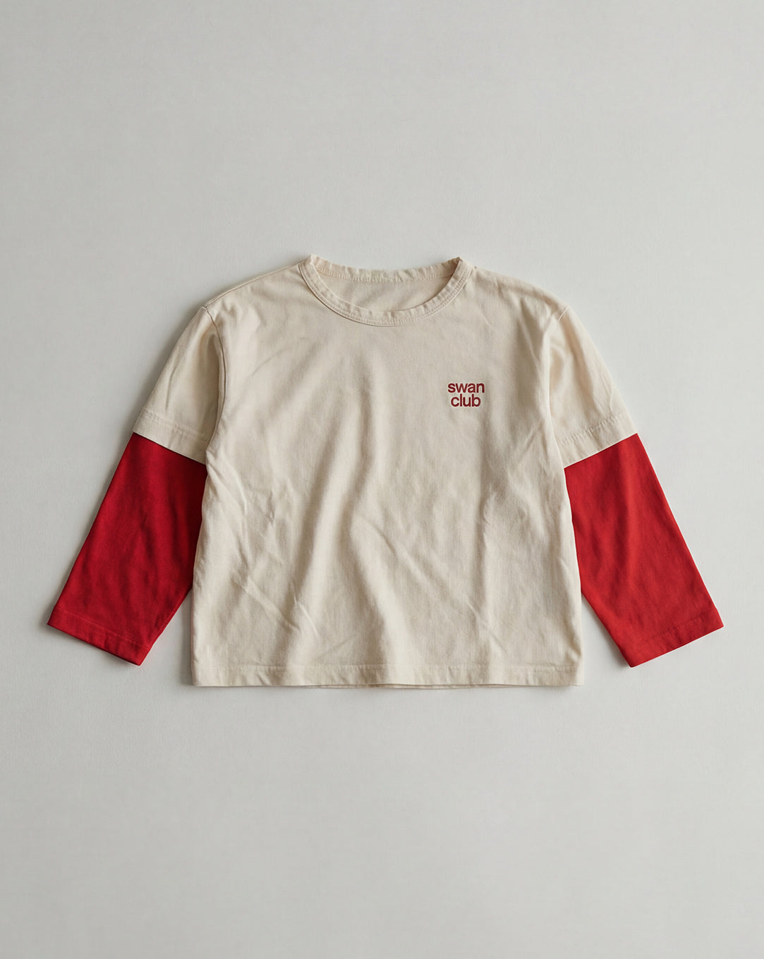 SC Double Sleeve Tee Bone/Cherry (Pre Order)